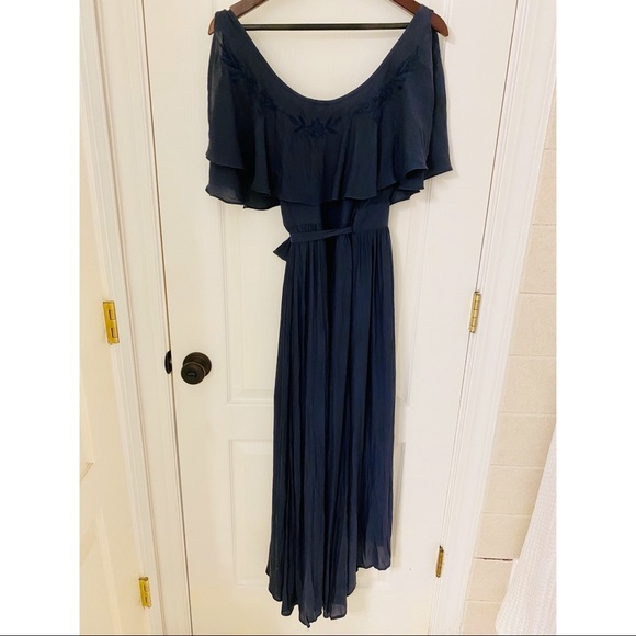 FP Floral Embroidered Flutter Sleeve Wrap Dress - Picture 5 of 14